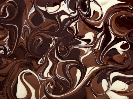 chocolate fundido tres colores
